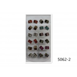 Σκουλαρίκια καρφωτά με πετρούλες (διαφορα χρώματα) 5062-2