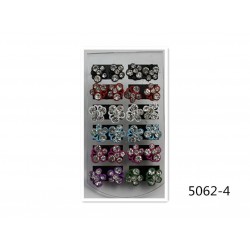 Σκουλαρίκια καρφωτά με στρας (διαφορα χρώματα) 5062-4