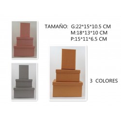 Κουτιά Συσκευασίας Δώρου (3 Χρώματα) CA12555