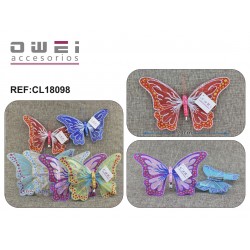 Πεταλούδα Διακοσμητική (6 χρώματα) 20cm CL18098