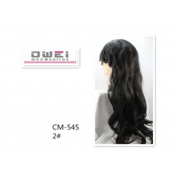 Περούκα με Μακρύ (μαύρο) Μαλλί  PL12520-2#