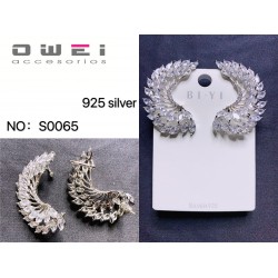 Σκουλαρίκια Ear Climbers  (ασημί) S0065